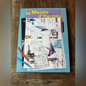 Hermes Le Monde d'Hermès Art Book - Blue and Yellow